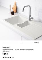 NIEUW inbouwspoelbak., Enlèvement, Neuf, Blanc