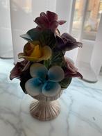 Porselein handgetekend bloemstuk 17cm hoog, Antiek en Kunst, Ophalen