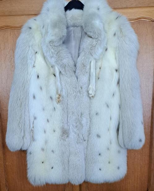 gevlekte vintage bontjas, Kleding | Dames, Jassen | Winter, Zo goed als nieuw, Maat 38/40 (M), Overige kleuren, Ophalen