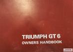 Handboek Triumph GT6, Auto diversen, Handleidingen en Instructieboekjes, Ophalen of Verzenden