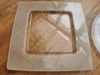 Opdienschotel in glas, taartschotel, hapjes schaal, 32 cm., Huis en Inrichting, Nieuw, Ophalen of Verzenden, Effen, Glas