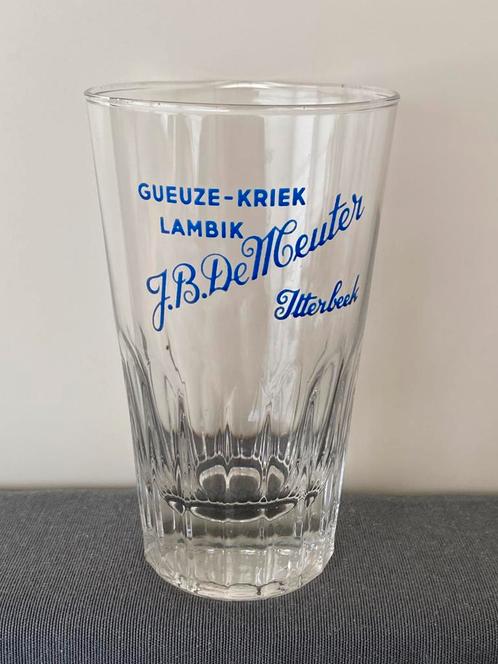 Oud geuze gueuze glas brouwerij J.B. DE MEUTER te ITTERBEEK, Verzamelen, Biermerken, Zo goed als nieuw, Glas of Glazen, Ophalen of Verzenden