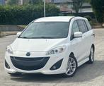 Mazda 5 1.6CDVI 2011 163Km Cuir Gps Airco Euro 5 7Places, Auto's, Monovolume, Zwart, 1600 cc, Leder