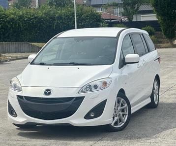 Mazda 5 1.6CDVI 2011 163Km Cuir Gps Airco Euro 5 7Places, Autos, Cuir, Electronic Stability Program (ESP), Entreprise, Boîte manuelle