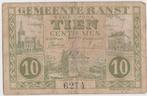 COMMUNE GAMMES ANVERS DIX 10 CENTIES 1918, Timbres & Monnaies, Enlèvement ou Envoi, Billets en vrac