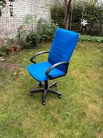 Faureuil de bureau, bleu, grand, Ophalen, Gebruikt, Blauw, Bureaustoel