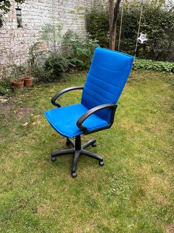 Faureuil de bureau, bleu, grand, Enlèvement, Utilisé, Bleu, Chaise de bureau