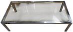 Renato Zevi grote salontafel., Huis en Inrichting, Tafels | Salontafels, Ophalen, 100 tot 150 cm, 50 tot 100 cm, Glas