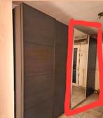 Ikea pax kast 200x58x236 incl schuifdeur en spiegeldeur, Huis en Inrichting, Zo goed als nieuw, Ophalen