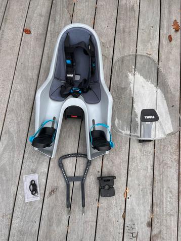 Thule yepp mini vooraan fietsstoeltje + windscherm beschikbaar voor biedingen