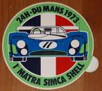 Vintage sticker 24H Du Mans 1973 retro autocollant Simca, Comme neuf, Voiture ou Moto, Enlèvement ou Envoi