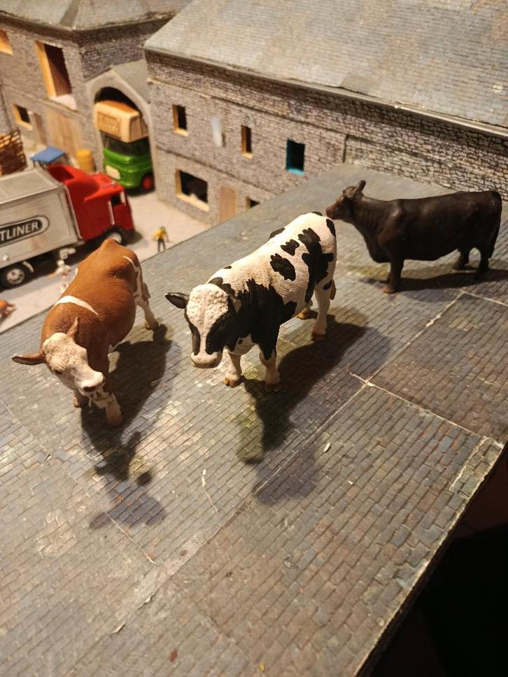 Lot de 3 animaux Schleich, Collections, Collections Animaux, Utilisé, Statue ou Figurine, Animal de ferme, Enlèvement ou Envoi