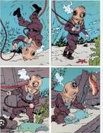 Tintin 4x emaille platen Rackham no Aroutcheff Fariboles, Verzamelen, Ophalen of Verzenden, Kuifje, Zo goed als nieuw