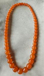Butterscotch Barnsteen Halsketting USSR. Vintage., Ophalen, Overige materialen, Ketting