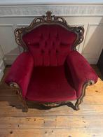 Eenzit fauteuil Louis XVI-stijl, Huis en Inrichting, Gebruikt, Hout, Ophalen