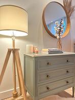 Stijlvolle vintage-look ladekast in zachtgroene kleur, Huis en Inrichting, Kasten | Ladekasten, Ophalen of Verzenden, Nieuw