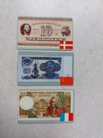 3 metalen chromo's De Beukelaar 1964, Verzamelen, Verzenden