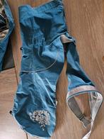 Hurtta moonsoon raincoat regenjas mt 35 blauw, Dieren en Toebehoren, Hondenkleding, Ophalen of Verzenden, Zo goed als nieuw, Hondenregenjas