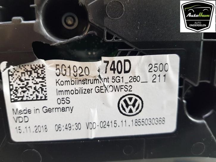 INSTRUMENTS DE BORD Golf VII Variant (AUVV) (|5G1920740D|), Autos : Pièces & Accessoires, Tableau de bord & Interrupteurs, Volkswagen