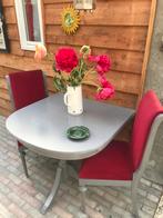 Unieke eettafel inclusief 4 stoelen, 100 à 150 cm, Quatre personnes, 100 à 150 cm, Enlèvement