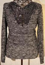 Fijn zeer mooi truitje met fantasie 36, Kleding | Dames, Topjes, ANDERE, Zwart, Ophalen of Verzenden, Zo goed als nieuw