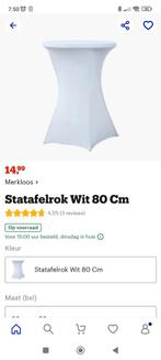 Te koop 4 witte staantafelhoezen, Huis en Inrichting, Ophalen of Verzenden, Nieuw