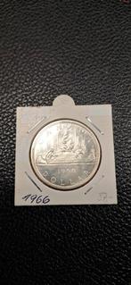 Canada 1 dollar 1966 zilver, Postzegels en Munten, Munten | Amerika, Ophalen of Verzenden, Zilver