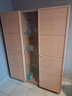 Vitrinekast licht hout en glas, Enlèvement, Comme neuf