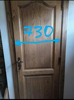 Binnendeur 730x2015 massief eik, Doe-het-zelf en Bouw, Deuren en Vliegenramen, Ophalen, Minder dan 80 cm, Binnendeur, Zo goed als nieuw
