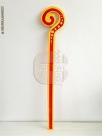 Foam Sinterklaas staf - 55cm, geel/rood, Verzenden