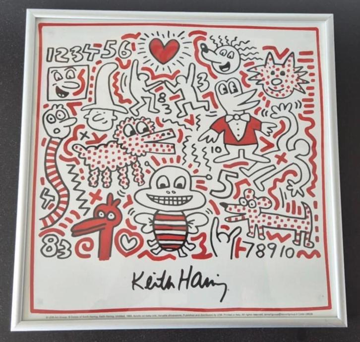 Keith Haring - Baby Crib 1983, Antiek en Kunst, Kunst | Overige Kunst, Ophalen of Verzenden
