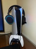 PS5 Digital + SteelSeries Headset + Dual Dock + Controller, Ophalen of Verzenden, Zo goed als nieuw, Playstation 5
