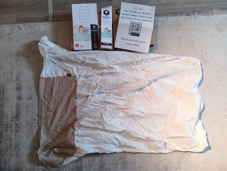 2 x Nunki laken inbakeren 60x120cm, Kinderen en Baby's, Dekens, Slaapzakjes en Inbakerproducten, Zo goed als nieuw, Bakerzak of Bakerdoek