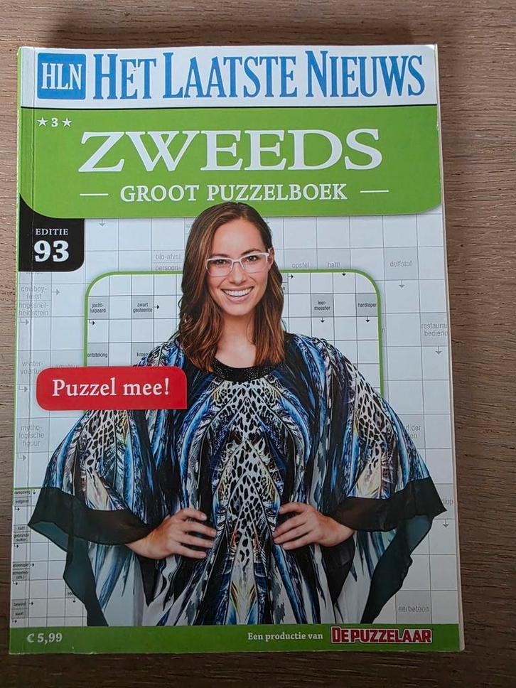 Zweeds groot puzzelboek nr 93 (194 pagina's dik), Hobby en Vrije tijd, Denksport en Puzzels, Nieuw, Puzzelboek, Ophalen of Verzenden