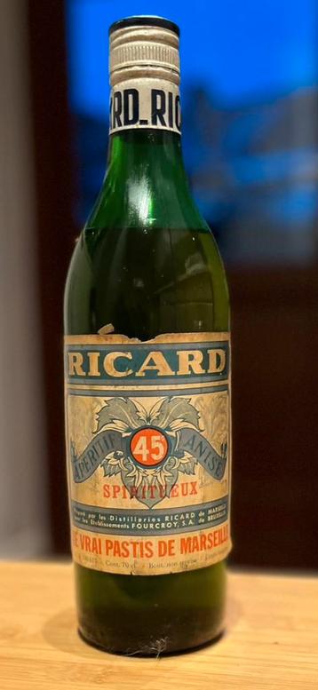 Ancienne bouteille Ricard Le vrai pastis de Marseille (45) beschikbaar voor biedingen