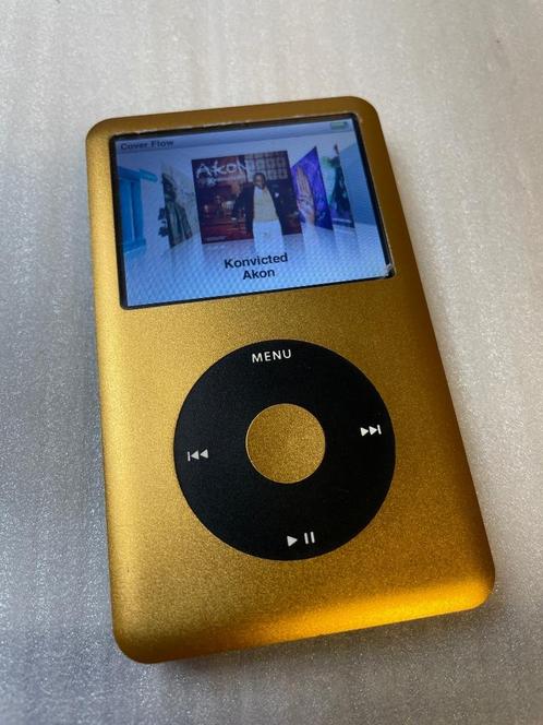 iPod classic 6G gold - 128GB flashdrive, Audio, Tv en Foto, Mp3-spelers | Apple iPod, Refurbished, Classic, 40 GB en meer, Overige kleuren