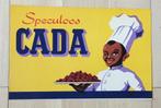 SPECULOOS GANDA  RECLAME DOOS OF BLIK ETIKET, Ophalen of Verzenden