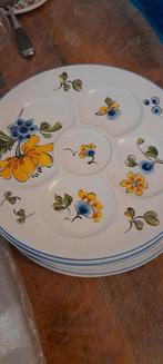 6 belles assiettes fondues ou huîtres, Enlèvement ou Envoi, Utilisé