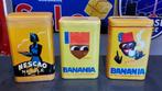 3 vintage doosjes Cacao Nescao Banania, Ophalen of Verzenden, Gebruikt, Overige, Overige merken