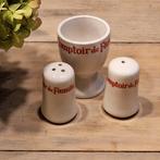 Coquetier et salière et poivrier Comptoir de Famille, Enlèvement ou Envoi, Comme neuf