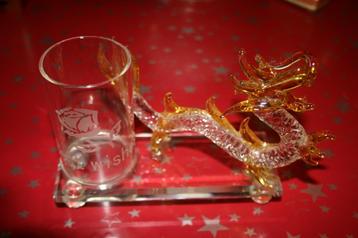 dragon en verre ., Antiquités & Art, Enlèvement