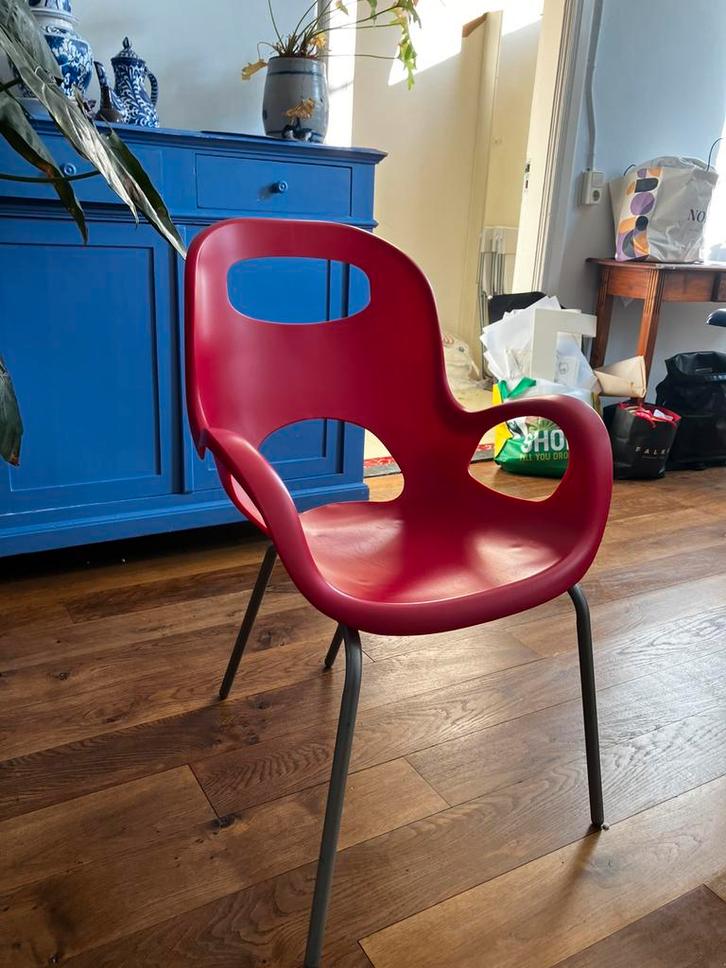 Umbra stoel, Huis en Inrichting, Stoelen, Gebruikt, Eén, Kunststof, Rood, Ophalen