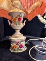 Saksisch dresden porselein schemerlamp met kap, Antiek en Kunst, Ophalen of Verzenden