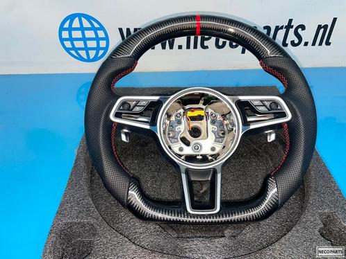 PORSCHE PANAMERA MACAN CARBON STUUR STUURWIEL ALLESLEVERBAAR, Auto-onderdelen, Besturing, Porsche, Gebruikt, Ophalen of Verzenden
