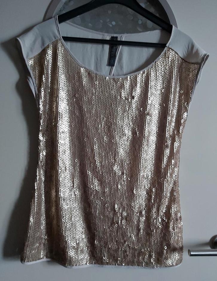 Hugo Boss, of Guess, feestelijke top, mt S, Kleding | Dames, Blouses en Tunieken, Zo goed als nieuw, Maat 36 (S), Ophalen of Verzenden