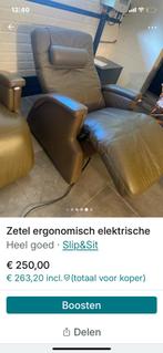 Ergonomisch zetels, Huis en Inrichting, Fauteuils, Ophalen, Zo goed als nieuw, Leer