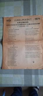 vintage krantje van de gemeente kruibeke, 1960 tot 1980, Gebruikt, Ophalen of Verzenden