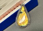 Pendentif en labradorite, Enlèvement ou Envoi, Comme neuf, Argent, Argent