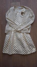 Communie kleed + trui + ceinture + broche maat 134, Kinderen en Baby's, Kinderkleding | Maat 134, Ophalen of Verzenden, Zo goed als nieuw