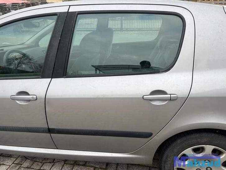 PEUGEOT 307 Grijs EZA Links achter deur 2001-2009, Auto-onderdelen, Carrosserie, Deur, Peugeot, Achter, Links, Gebruikt